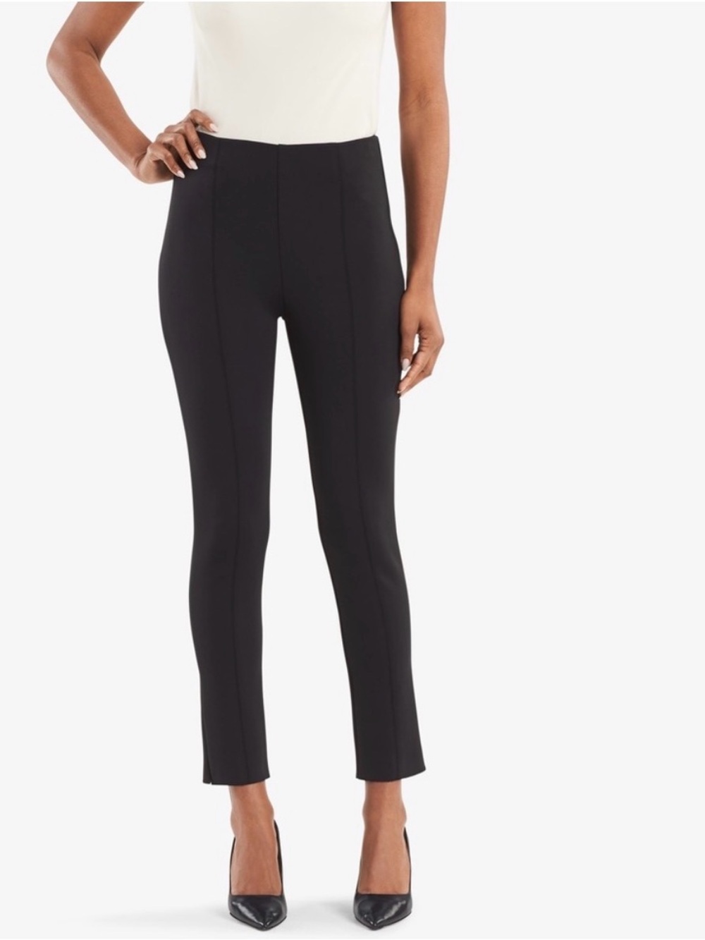 MM Lafleur Shaw Black Cropped Pants Scuba / Women’s Size 14